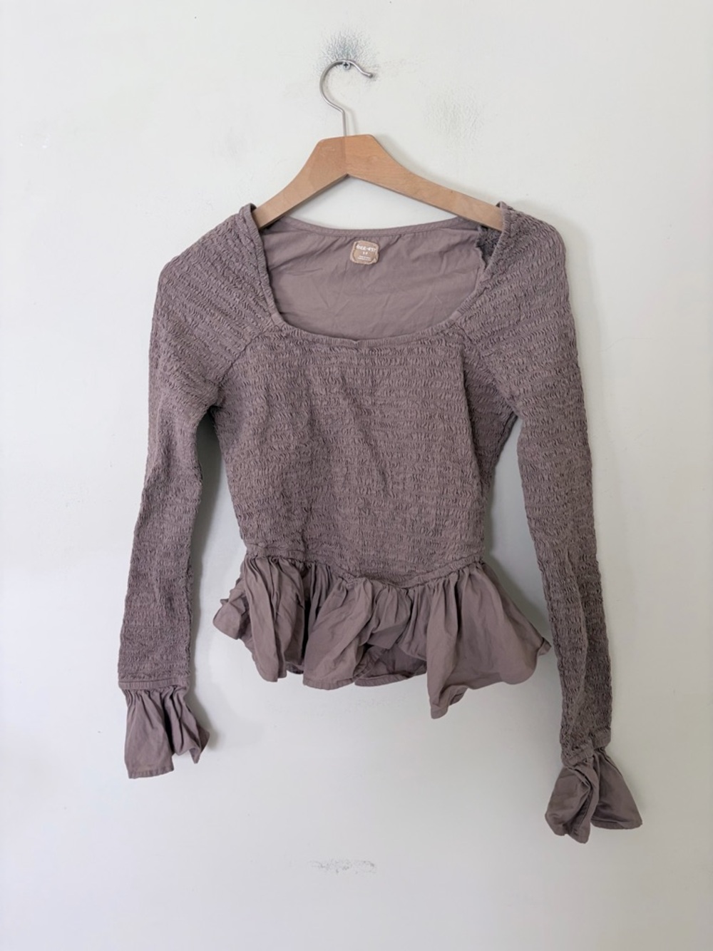 Free people Tropical Vibes Top ruched elegant ruffle S - Picture 3 of 8